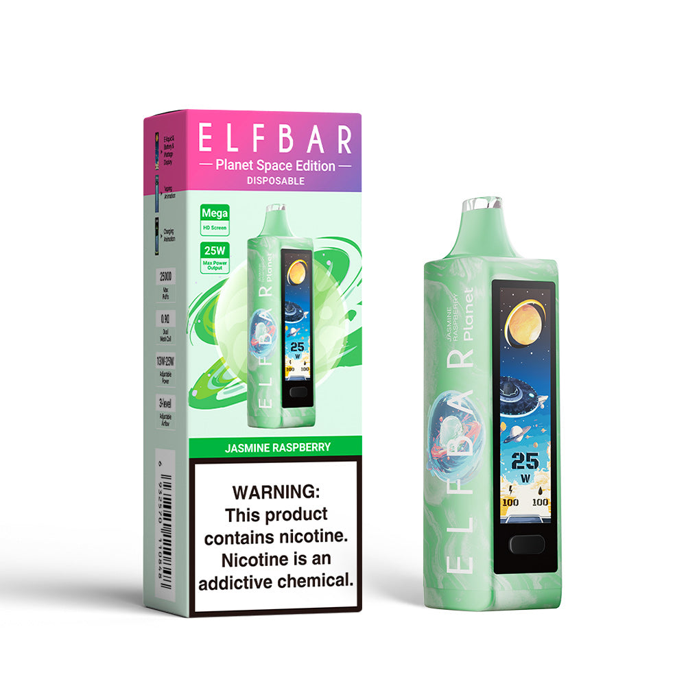 ELF BAR PLANET 25000 JASMINE RASPBERRY 5% Újratölthető
