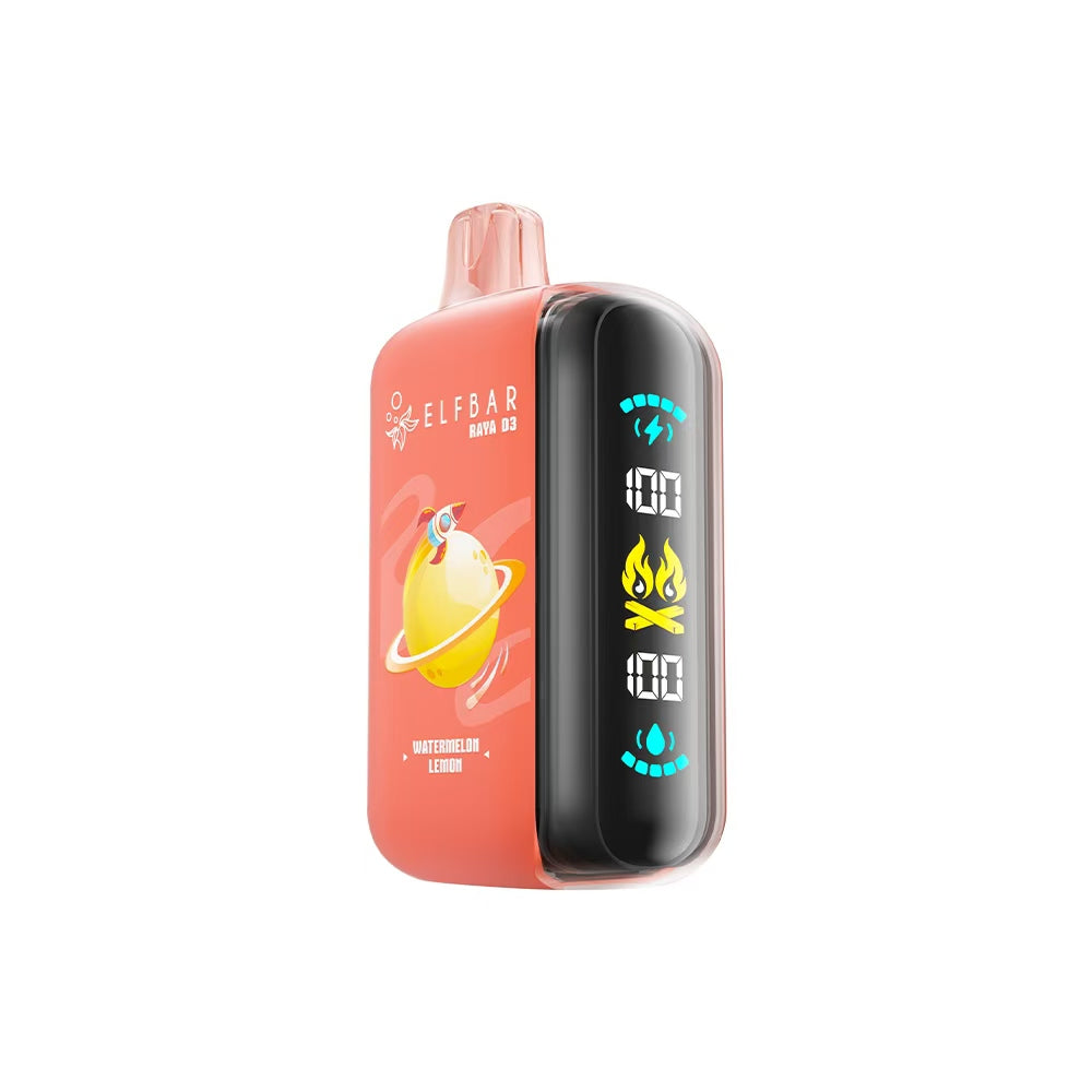 ELF BAR RAYA D3 25000 WATERMELON LEMON 5% RECHARGEABLE